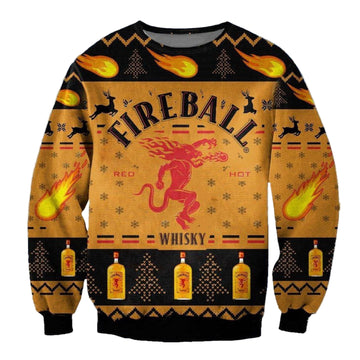 Fireball Whiskey Ugly Sweater