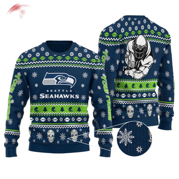 Seattle Seahawks Personalized Sweater 36