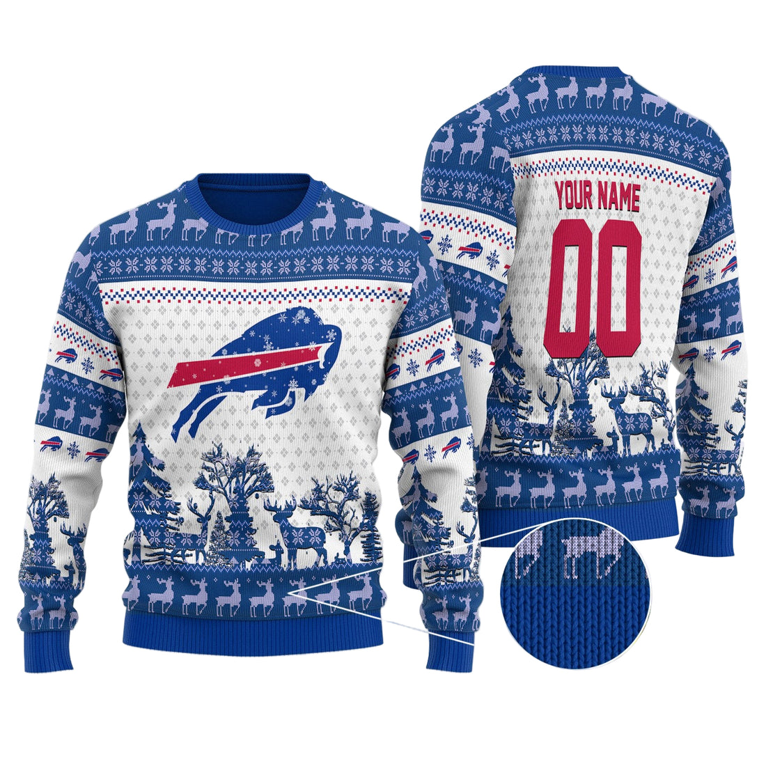 Buffalo Bills Personalized Woolen Sweater BGSWT149