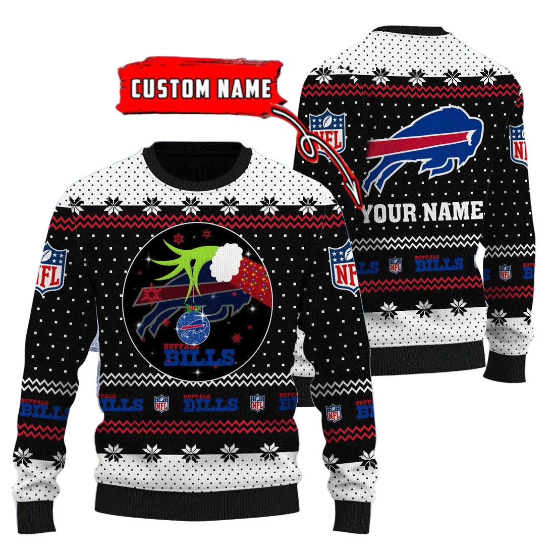 Buffalo Bills Personalized Woolen Sweater BG38