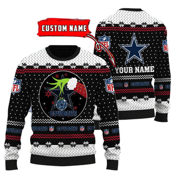 Dallas Cowboys Personalized Woolen Sweater BG43