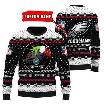 Philadelphia Eagles Personalized Woolen Sweater BG58
