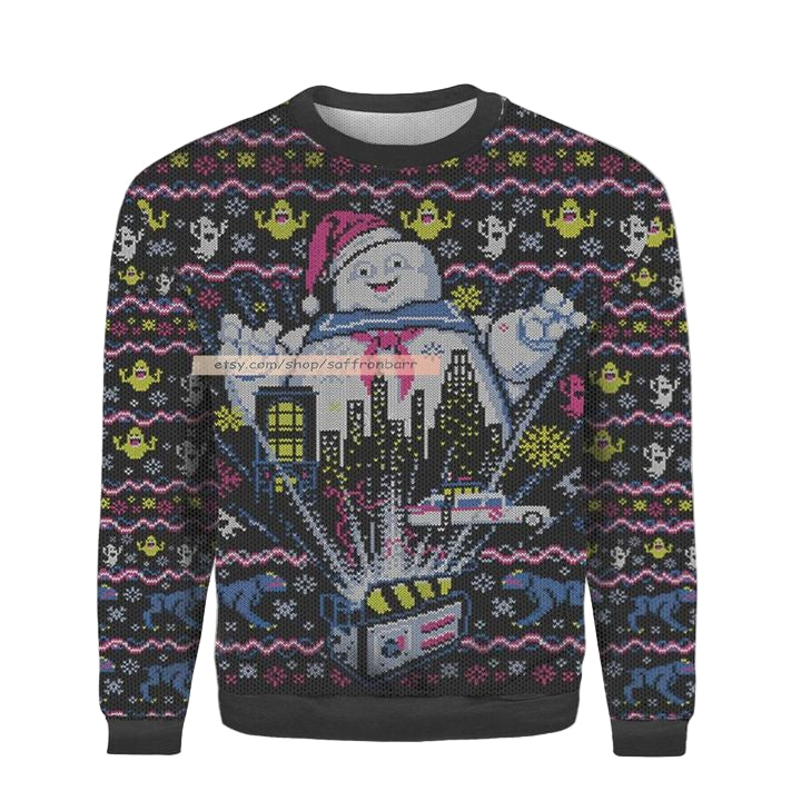 Ghostbusters Santa Ugly 3D Christmas Sweater ? Usalast
