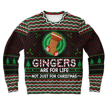 Gingers Are For Life Xmas Ginger Ginger Funny Ginger 3d Ugly Christmas Sweater ? Usalast
