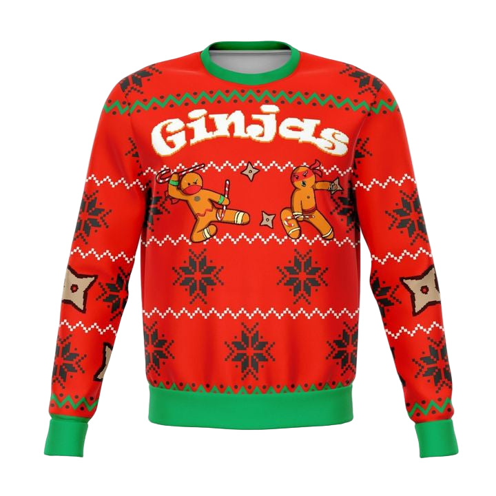 Ginjas Funny Meme 2022 Design 3d Ugly Christmas Sweater ? Usalast
