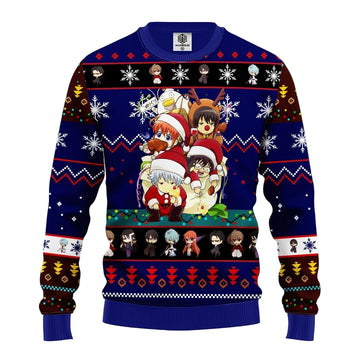 Gintama Ugly Christmas Sweater Blue 1 Amazing Gift Idea Thanksgiving Gift ? Usalast