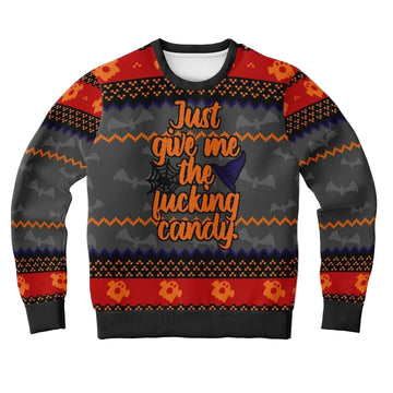 Give Me The F Candy Meme 2022 Design 3d Ugly Christmas Sweater ? Usalast