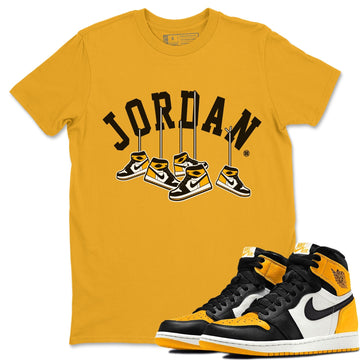 Hanging Sneakers Unisex Tops - Air Jordan 1 Taxi