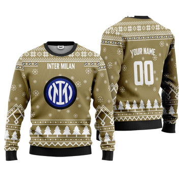 Inter Milan Personalized Ugly Christmas Sweater Gold Version ? Usalast