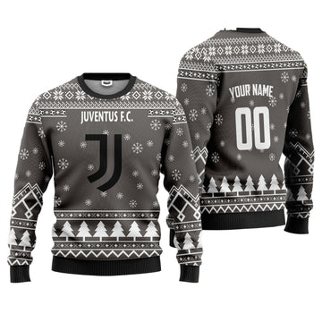 Juventus FC Personalized Ugly Christmas Sweater Gray Version ? Usalast