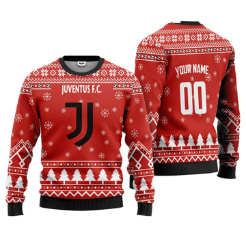 Juventus FC Personalized Ugly Christmas Sweater Red Version ? Usalast