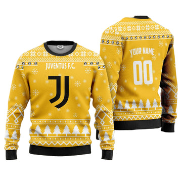Juventus FC Personalized Ugly Christmas Sweater Yellow Version ? Usalast