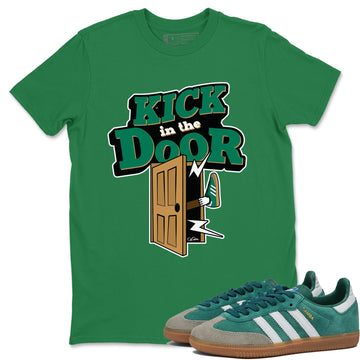 Kick In The Door Sneaker Tee - Samba Collegiate Green Gum