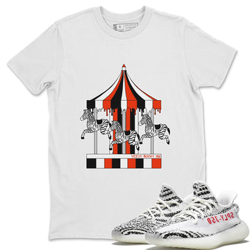Merry Go Round Unisex Tops - Yeezy 350 Zebra
