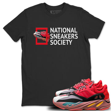 National Sneakers Unisex Tops - Yeezy 700 Hi-Res Red