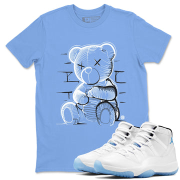 Neon Bear Sneaker Tees - Air Jordan 11 Legend Blue