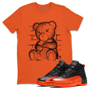 Neon Bear Unisex Tops - Air Jordan 12 Brilliant Orange