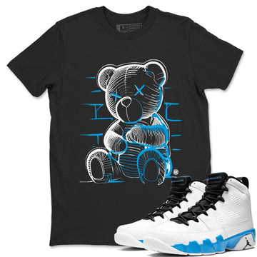 Neon Bear Sneaker Tees - Air Jordan 9 Powder Blue