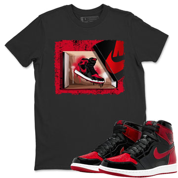 New Kicks Unisex Tops - Air Jordan 1 Bred Patent