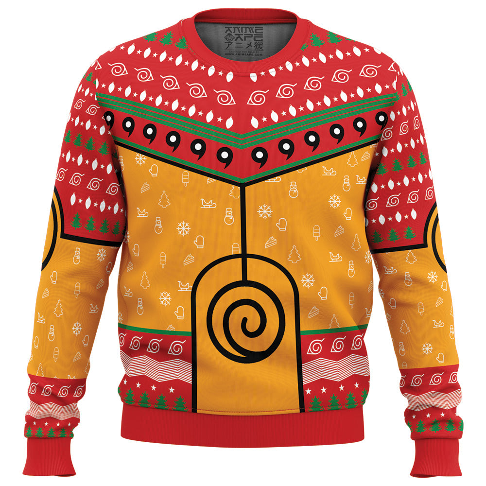 Nine-Tails Chakra Mode Shippuden Ugly Christmas Sweater