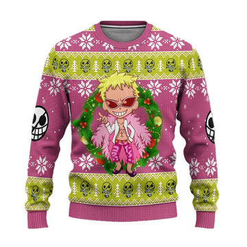One Piece Donquixote Anime Ugly Christmas Sweater Xmas Gift ? Usalast
