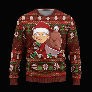 One Punch Man Ugly Christmas Sweater Anime Xmas Gift ? Usalast