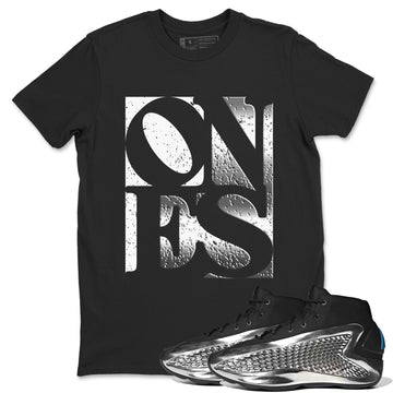 Ones Sneaker Tees - AE 1 Silver Metallic