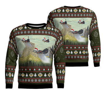 Orange County Fire Authority Boeing CH-47D Chinook Helicopter Christmas AOP Sweater ? Usalast