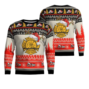 Orlando Florida Orlando Fire Department Christmas Sweater 3D ? Usalast