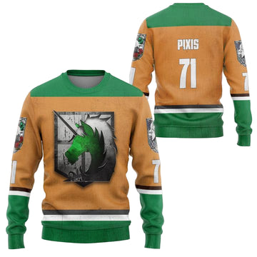 Personalized Attack On Titan Military Police Brigade Ugly Christmas Sweater ? Usalast
