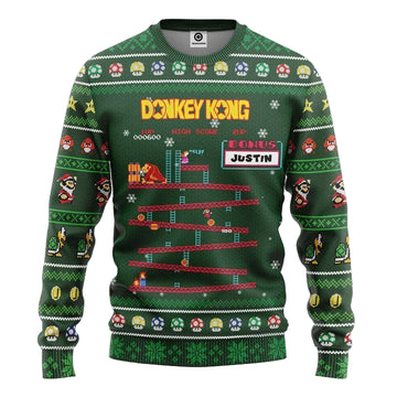 Personalized Donkey Dong Mario Custom Christmas Sweater ? Usalast