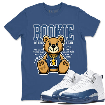 Rookie Of The Year Sneaker Tees - Air Jordan 12 French Blue