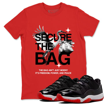 Secure The Bag Sneaker Tees - Air Jordan 11 Bred
