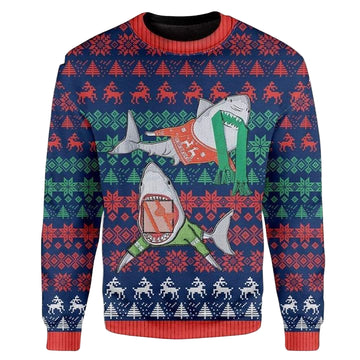 Shark Christmas Personalized Unisex Christmas 3D Sweater ? Usalast