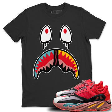 Shark Face Unisex Tops - Yeezy 700 Hi-Res Red