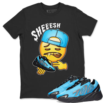 Sheesh Unisex Tops - Yeezy 700 Bright Cyan