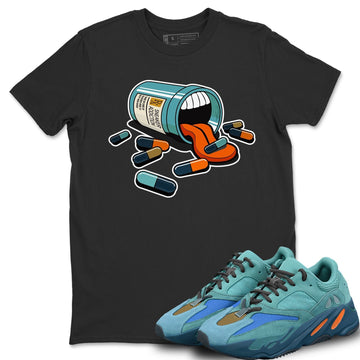 Sneaker Addiction Unisex Tops - Yeezy 700 Faded Azure