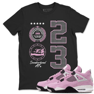 Sneaker Emblem Sneaker Tees - Air Jordan 4 Orchid