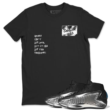 Sneakerhead Badge Sneaker Tees - AE 1 Silver Metallic