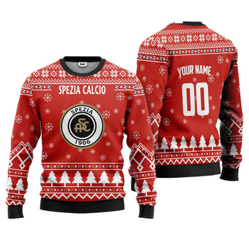 Spezia Calcio Personalized Ugly Christmas Sweater Red Version ? Usalast