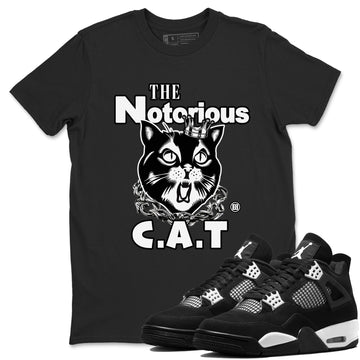 The Notorious Cat Sneaker Tees - Air Jordan 4 White Thunder