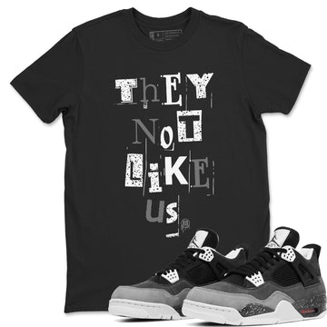 Vintage They Not Like Us Sneaker Tees - Air Jordan 4 Fear