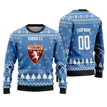 Torino FC Personalized Ugly Christmas Sweater Blue Version ? Usalast