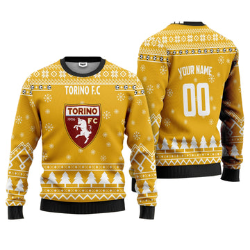 Torino FC Personalized Ugly Christmas Sweater Yellow Version ? Usalast