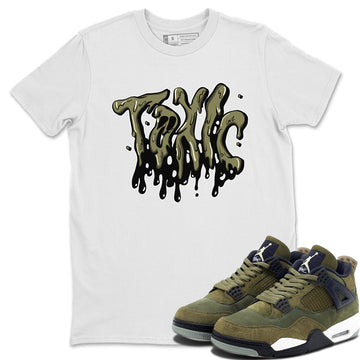 Toxic Sneaker Tee - Air Jordan 4 Medium Olive