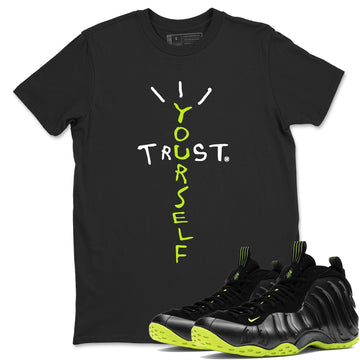 Trust Yourself Sneaker Tees - Air Foamposite One Black Volt