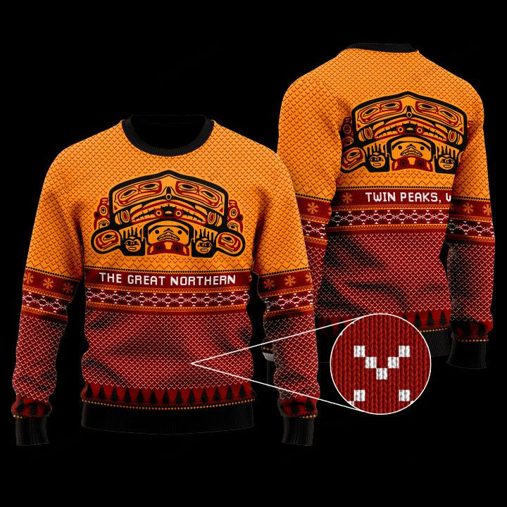 Twin Peaks The Great Northern Hotel Holiday Christmas Sweater ? Usalast
