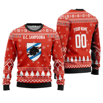 U.C Sampdoria Personalized Ugly Christmas Sweater Red Version ? Usalast