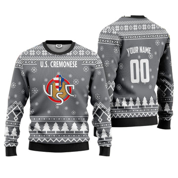 U.S. Cremonese Personalized Ugly Christmas Sweater Gray Version ? Usalast