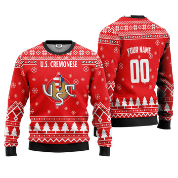 U.S. Cremonese Personalized Ugly Christmas Sweater Red Version ? Usalast